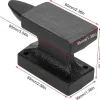 Buachois Mini Amboss, Massiver Gusseisen Block mit Gummikissen für Schmuck
