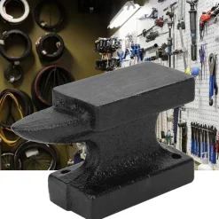 Buachois Mini Amboss, Massiver Gusseisen Block mit Gummikissen für Schmuck