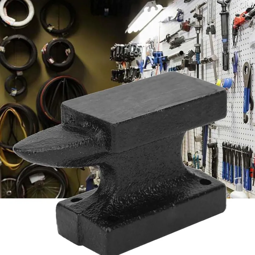Buachois Mini Amboss, Massiver Gusseisen Block mit Gummikissen für Schmuck