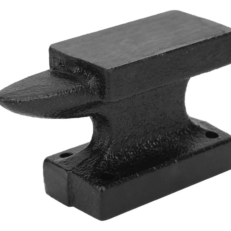 Buachois Mini Amboss, Massiver Gusseisen Block mit Gummikissen für Schmuck