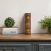 Buchhülle Vintage - Geheimversteck mit Fleur-de-Lis - Deko Buchbox für Schmuck & Doku