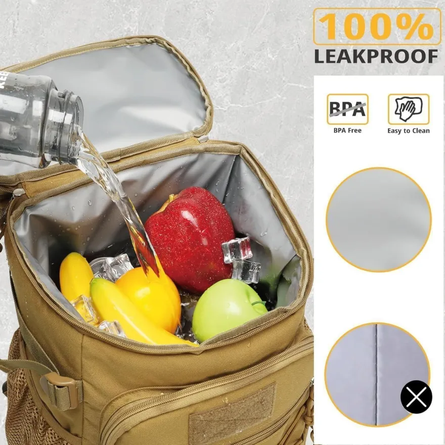 Bunnychic Taktischer Kühlrucksack 25L - Isolierter, Auslaufsicher