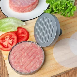 Burgerpresse Edelstahl Lebensmittelqualität 11.5 cm Antihaft mit ABS-Griff