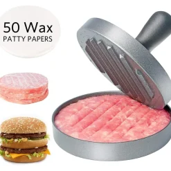 Burgerpresse Edelstahl Lebensmittelqualität 11.5 cm Antihaft mit ABS-Griff