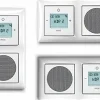 Busch und Jäger Unterputz UP Digitalradio 8215U-101 Komplett-Set balance® SI Design