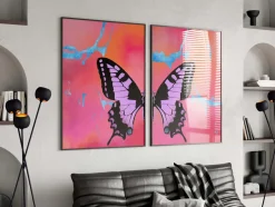 Butterfly Wings Poster · Geschenkidee · Minimalistisches Butterfly Style Desi