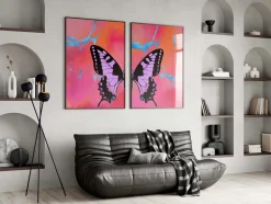 Butterfly Wings Poster · Geschenkidee · Minimalistisches Butterfly Style Desi