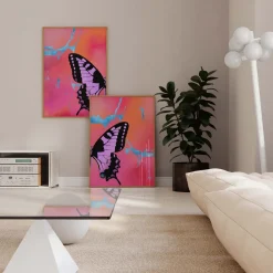 Butterfly Wings Poster · Geschenkidee · Minimalistisches Butterfly Style Desi