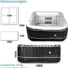 B-Ware JUNG ASPEN Whirlpool Spa Pool Selbst aufblasbar für 4 Personen beheizt