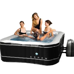 B-Ware JUNG ASPEN Whirlpool Spa Pool Selbst aufblasbar für 4 Personen beheizt