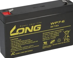 B-Ware Kung Long WP7-6 6V 7Ah AGM Bleiakku F1 4,8mm