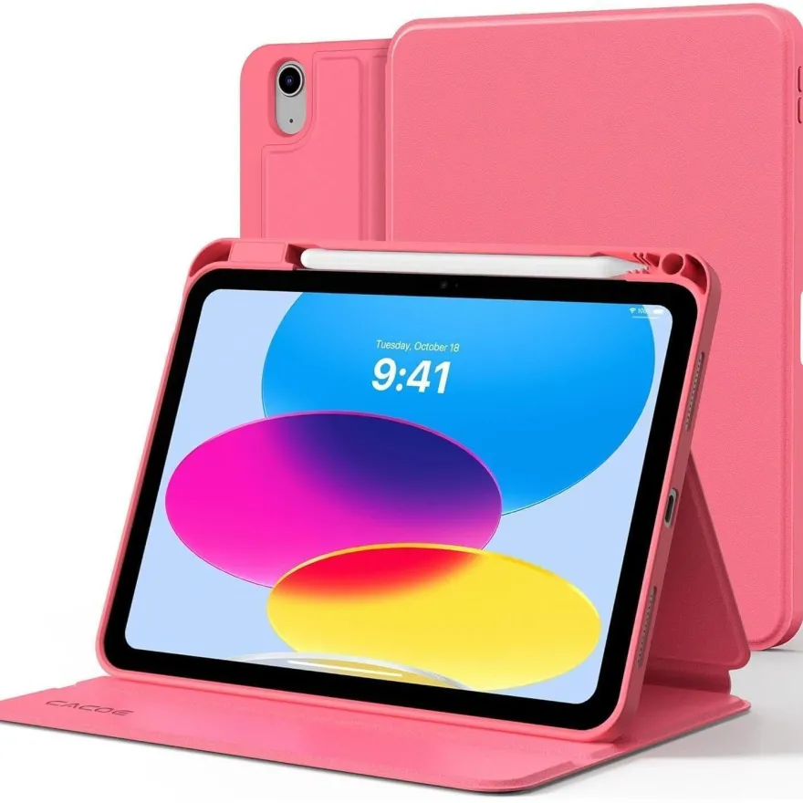 CACOE Hülle für iPad 11./10. Gen. (2025/2022) mit Stifthalter, dünn, Folio