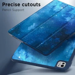 CACOE Hülle für iPad Pro 13 M4 (2024) mit Stifthalter, Schlank, Ständer, Auto