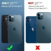 CACOE Hülle für iPhone 12/12 Pro mit MagSafe, transluzent, stoßfest, kratzfest