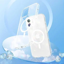 CACOE Hülle für iPhone 12/12 Pro mit MagSafe, transluzent, stoßfest, kratzfest