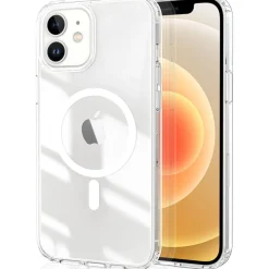 CACOE Hülle für iPhone 12/12 Pro mit MagSafe, transluzent, stoßfest, kratzfest