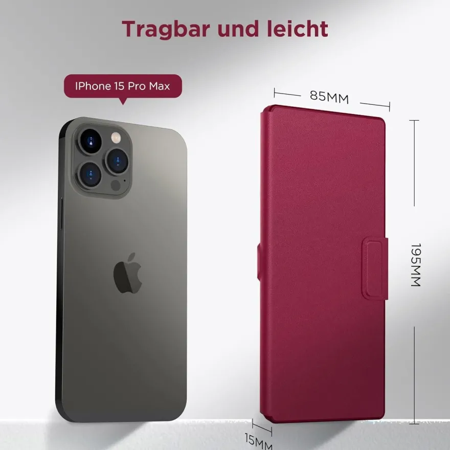 CACOE Mini Bluetooth Tastatur mit Ständer, Ultraflache Tragbare Faltbare QWERTZ