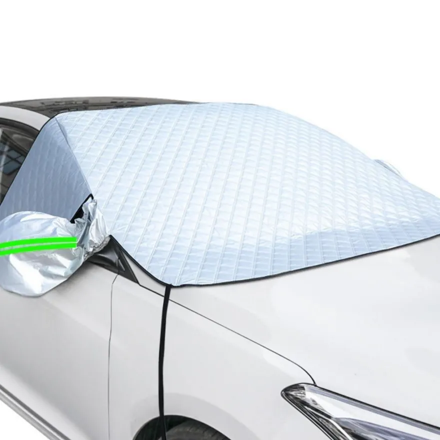 CaiTang Frontscheibenabdeckung Auto XL, 230x128cm, mit 5 Magneten und 4