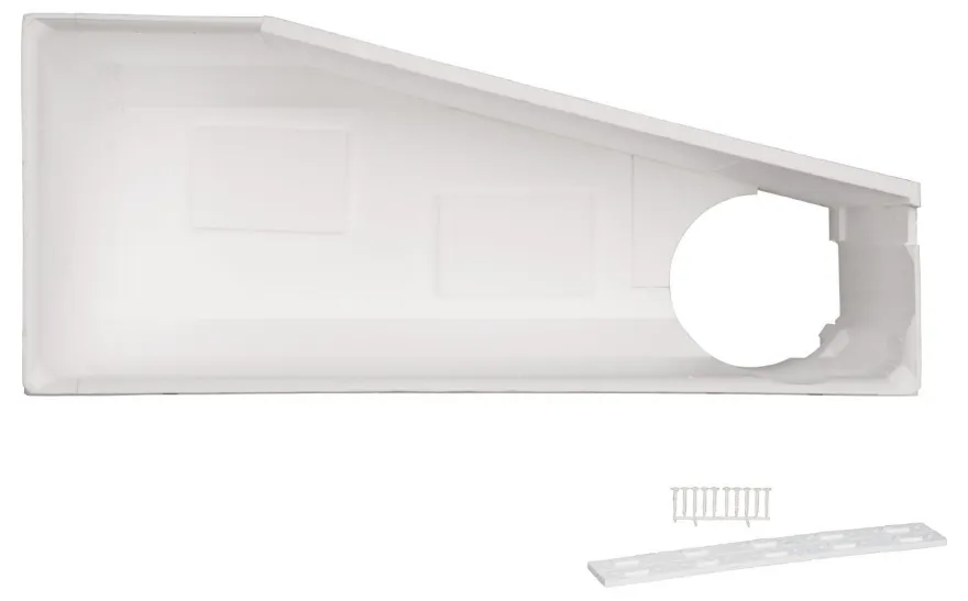 Calmwaters Wannenträger Essential Small in Weiß, linke Ausführung, 160 x 70 cm