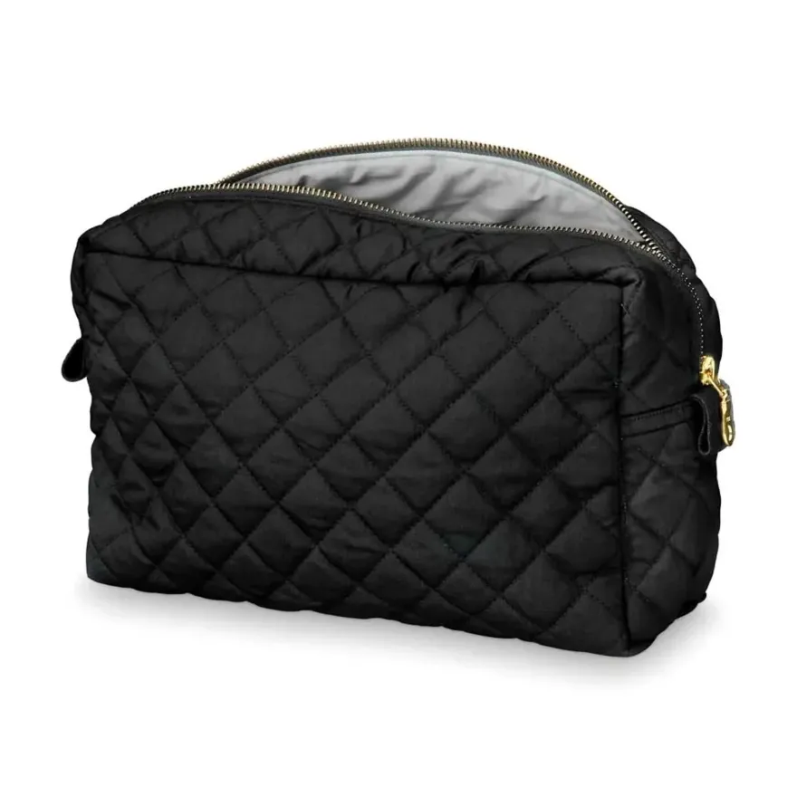 Cam Cam Kulturtasche schwarz Bio-Baumwolle wasserabweisend