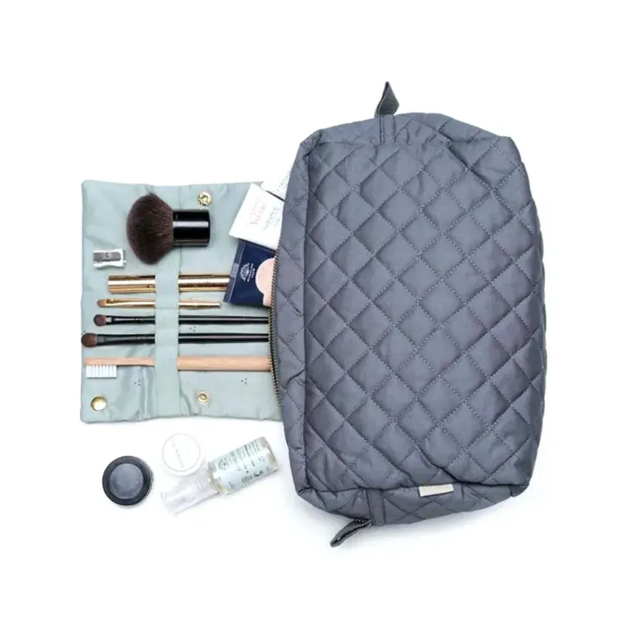 Cam Cam Kulturtasche schwarz Bio-Baumwolle wasserabweisend