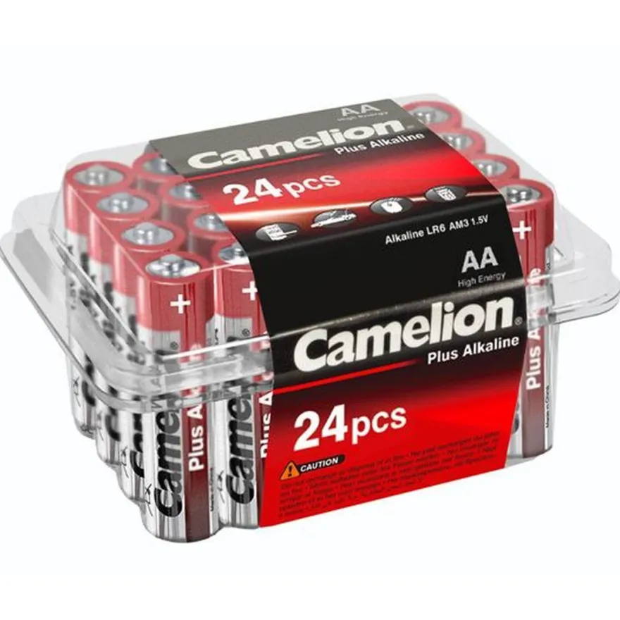 Camelion 11102406 Plus Alkaline Batterie LR6, Mignon, AA, 24er-Pack