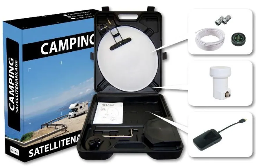 Camping SAT-System Megasat mit 35 cm Antenne