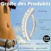 Candyfancy 14G Titan Bauchnabelpiercing Clicker Schwarz 10mm/12mm Zirkonia