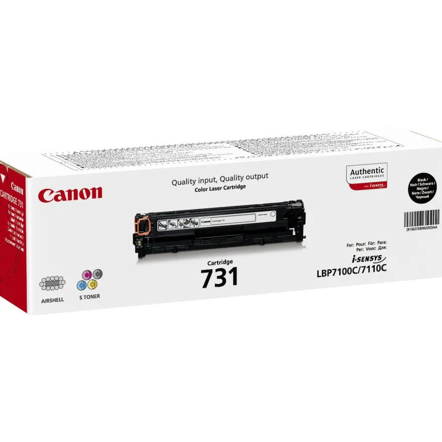 Canon Toner 731 BK Schwarz (ca. 1.400 Seiten)
