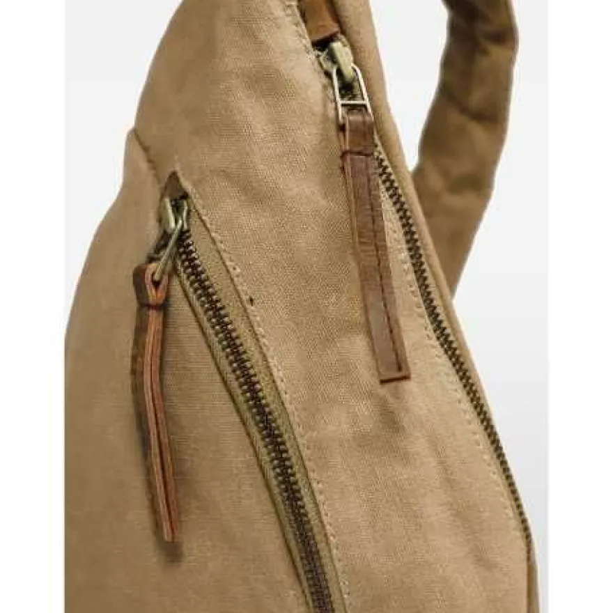 Canvastasche Daytona 73 Slingbag beige