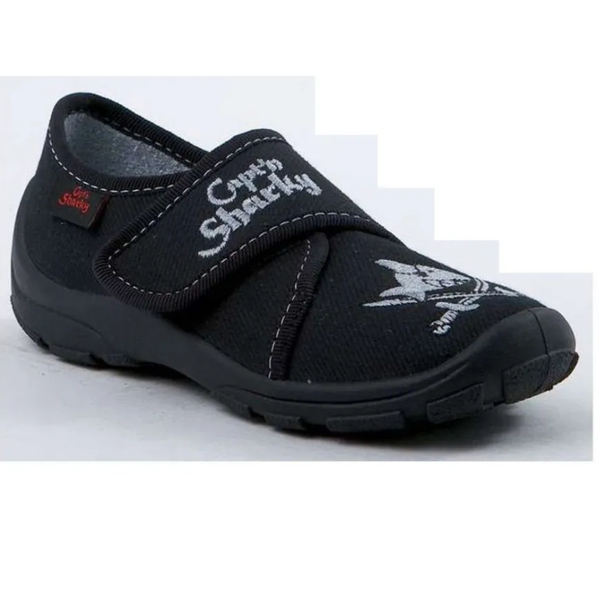 Capt'n Sharky Hausschuhe schwarz 230066-1 Lutz Jungen