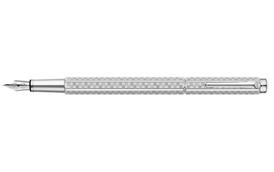 Caran d’Ache Füllfederhalter Ecridor Damier Silbergrau | Sonderedition