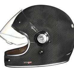 Carbon Jethelm Integralhelm Kohlefaser Motorradhelm Chopper Café Racer Sonnenvisier