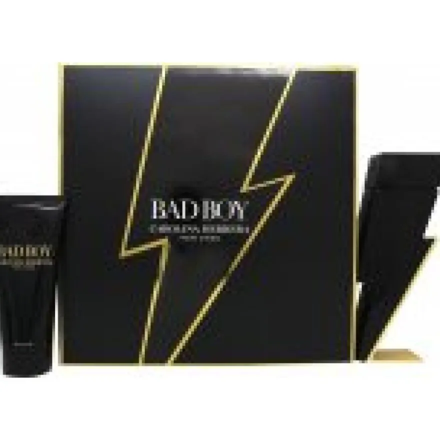 Carolina Herrera Bad Boy Giftset Edt Spray 100ml/Shower Gel 100ml 200ml