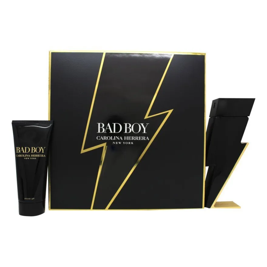 Carolina Herrera Bad Boy Giftset Edt Spray 100ml/Shower Gel 100ml 200ml