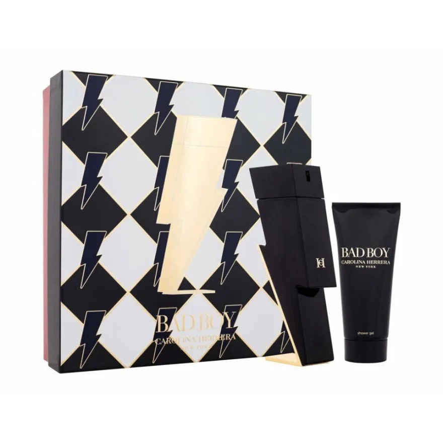 Carolina Herrera Bad Boy Giftset Edt Spray 100ml/Shower Gel 100ml 200ml