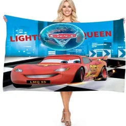 Cartoon Cars Badetücher Merch Lightning McQueen Sally Larry Pool Handtuch Strandtuch