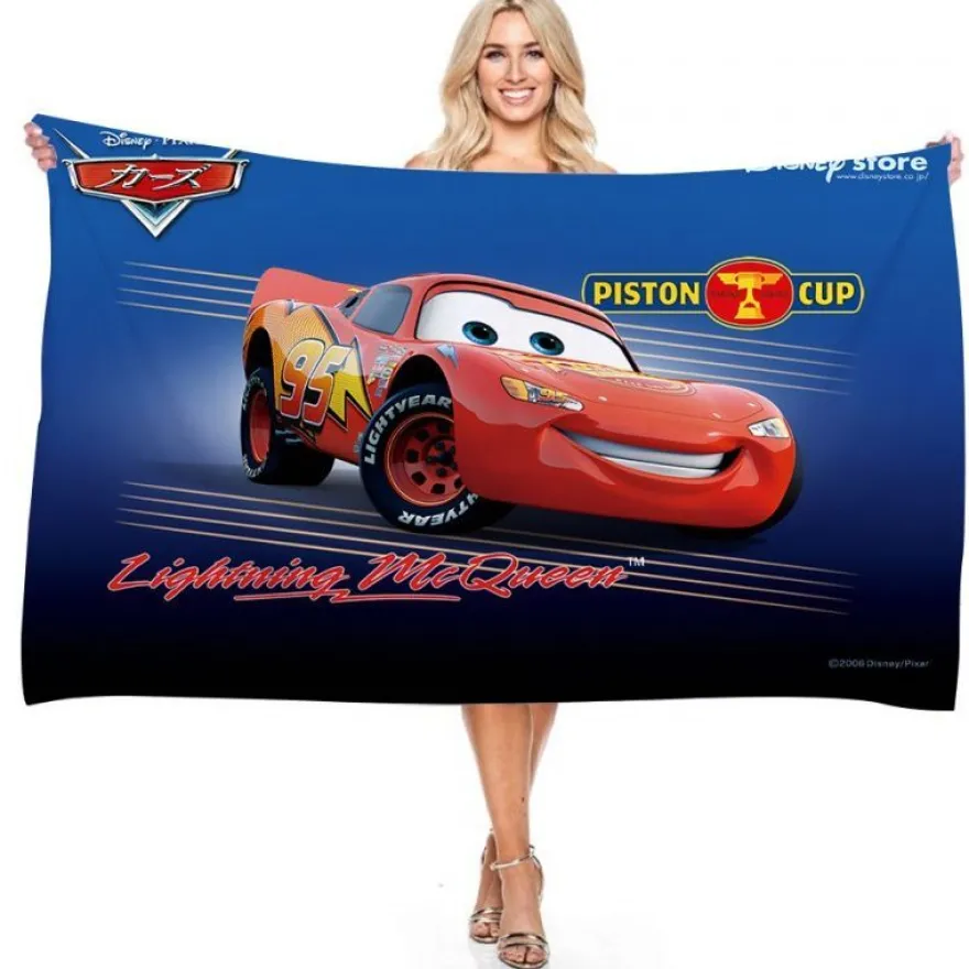 Cartoon Cars Badetücher Merch Lightning McQueen Sally Larry Pool Handtuch Strandtuch