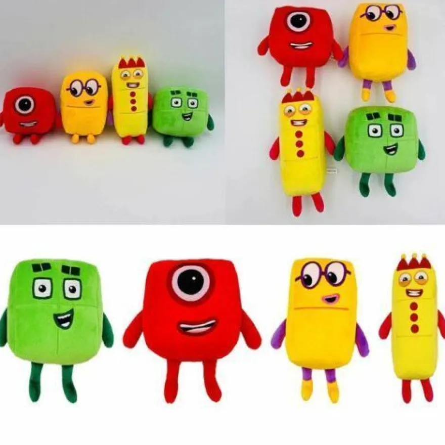Cartoon Numberblocks Plüschtiere weiches gefülltes Teedy Spielzeug für Kinder