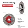 casaverde Diamant-Trennscheibe 115mm M14 - Doppelseitig für Granit, Marmor