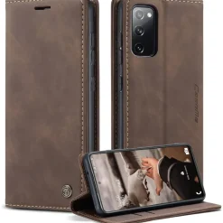 CaseMe S20 FE 5G/4G Klapphülle Kaffee