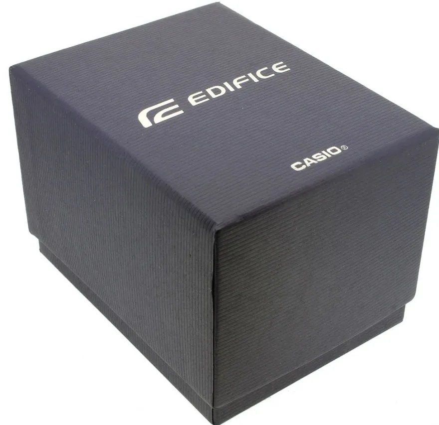 Casio Edifice Herrenuhr Neo-Display Datum Edelstahl EF-527D-2AVUEF