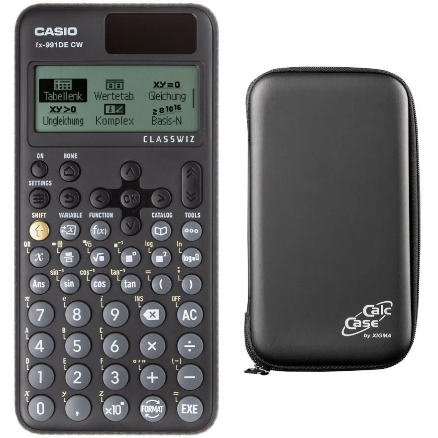 Casio FX-991 DE CW mit CalcCase-Schutztasche
