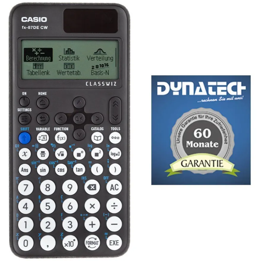 Casio FX-87 DE CW mit Garantieverlängerung