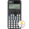 Casio FX-85 DE CW mit Jeans-Tasche dunkelblau und Zirkelset lila