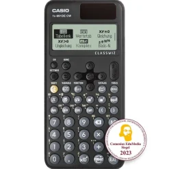 Casio FX-991 DE CW mit Jeans-Tasche dunkelblau, Zirkelset gelb und Garantie