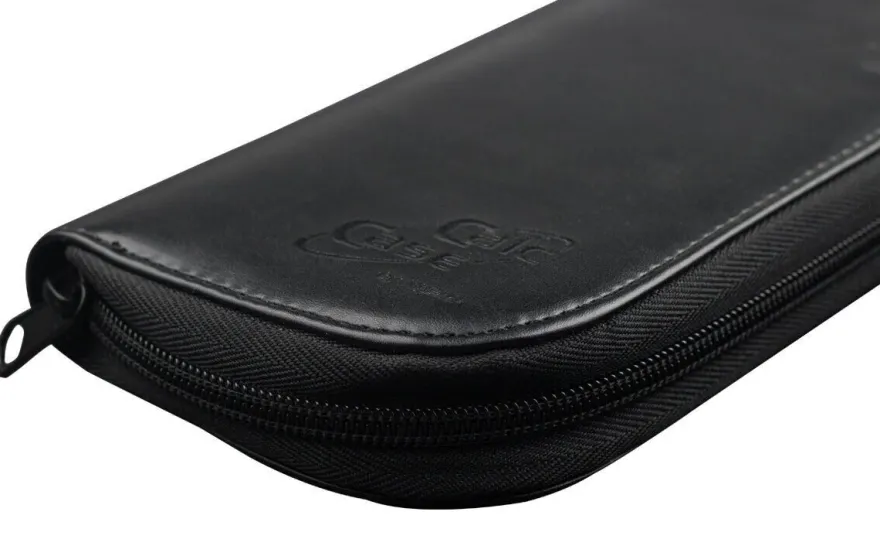 Casio FX-87 DE CW mit schwarzer Tasche und Zirkelset rot
