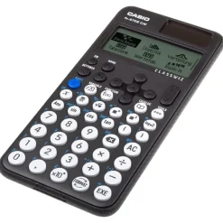 Casio FX-87 DE CW mit schwarzer Tasche und Zirkelset rot