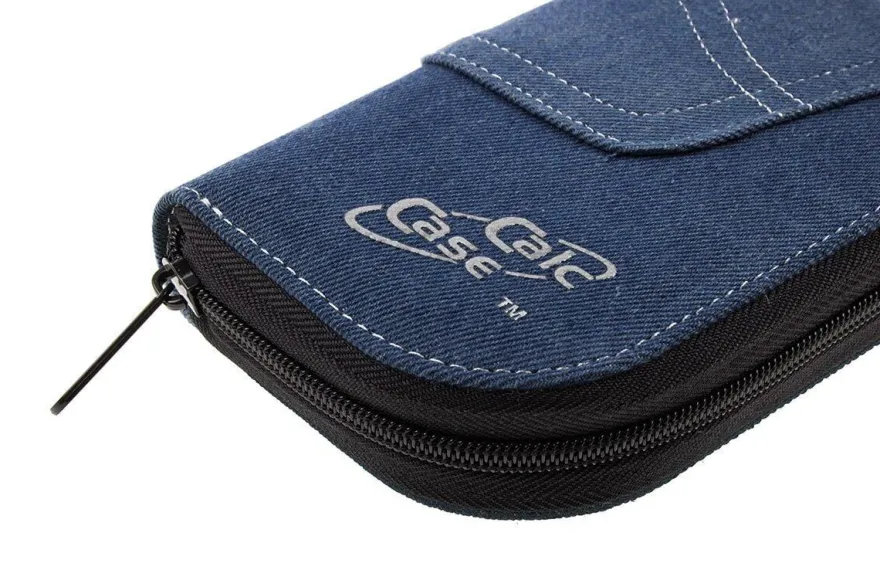 Casio FX-87 DE CW m. Jeans-Tasche dunkelblau, irkelset pink, olie, uch, arantie