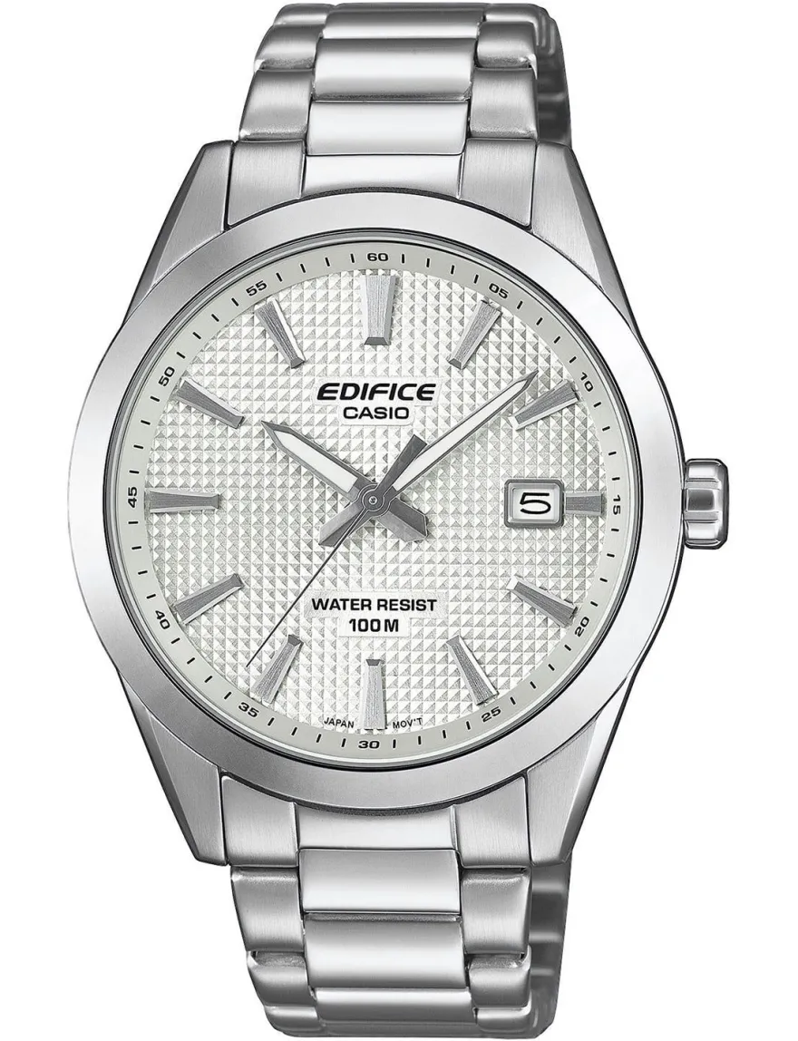 Casio Herren-Armbanduhr Edelstahl Weiß EFV-160D-7AVEF